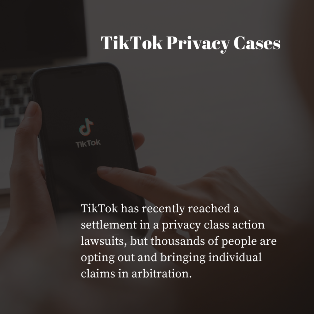 TikTok Privacy Cases Marketing