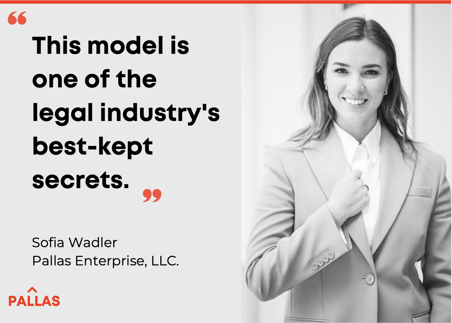 Sofia Wadler founder of Pallas Enterprise speaking about mass arbitration